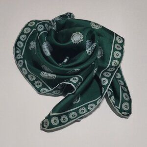 Silk Square Scarf with Chinese Longevity Motifs
